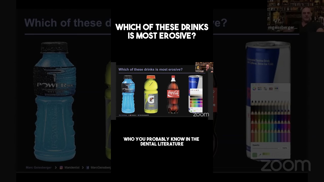 What drink is the most erosive? #dentistry