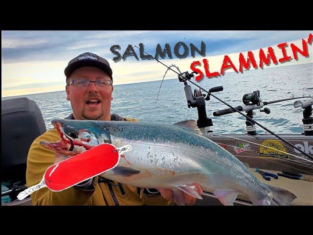 Coho SLAMMIN' !! - Small Boat Salmon Fishing 