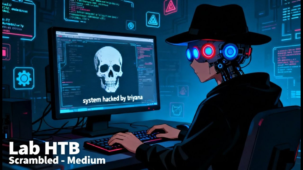 AD Hacking | Enumerasi kredensial dan Kerberoasting | HTB Lab Scrambled ...