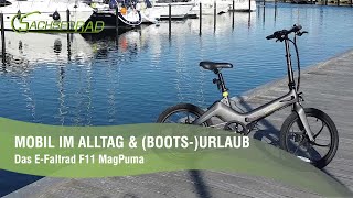 IF-Design-Gewinner Faltrad für Stadt und (Boots-)Urlaub: F11 MagPuma mit kostenloser Transporttasche