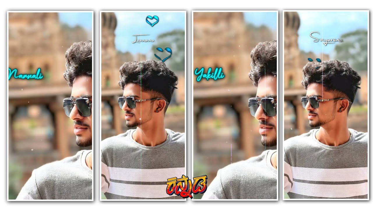 🤭🤩😇BOY'S LOVE LYRIC VIDEO EDITING IN ALIGHT MOTION KANNADA LOVE LYRIC VIDEO EDITING 