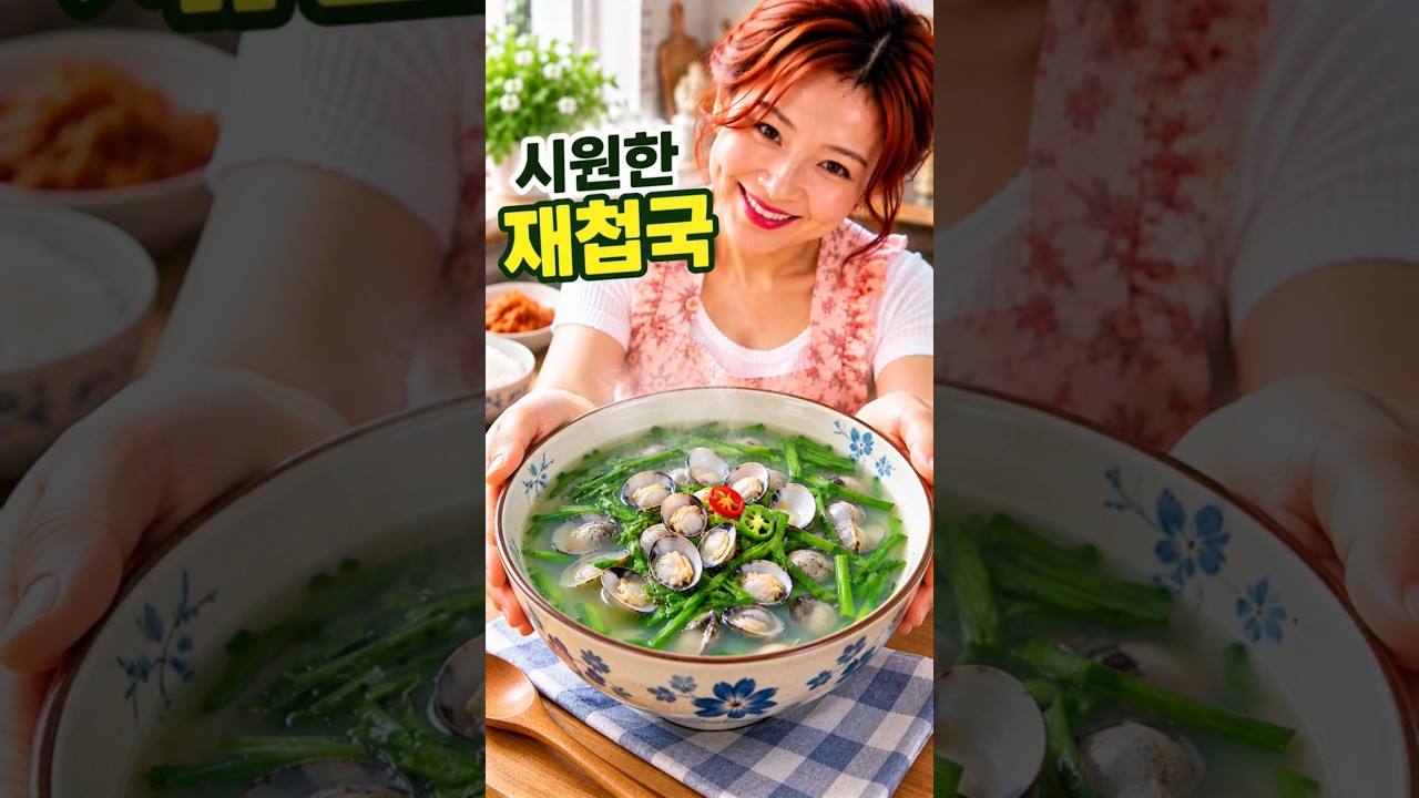 시원한 재첩국 레시피 숏폼 썸네일