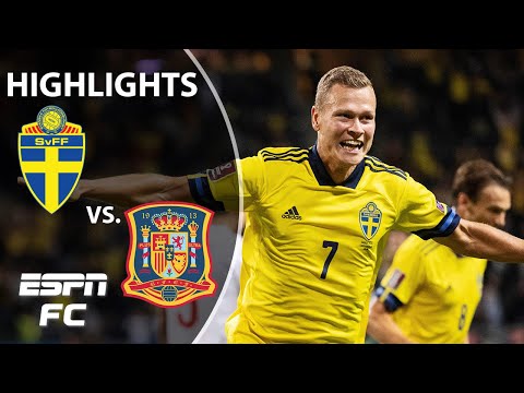 Sweden stuns Spain 2-1 in World Cup qualifier | WCQ Highlights | ESPN FC