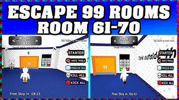 ROOM 61-70 ESCAPE 99 ROOMS Roblox Walkthrough [Full Guide English] 🗝️