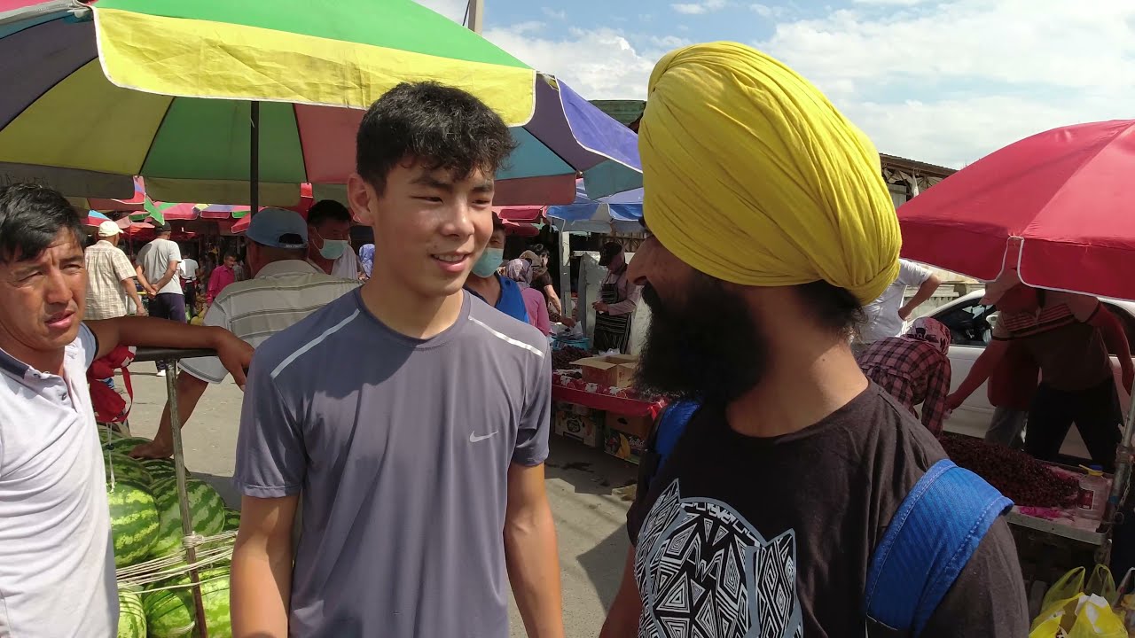 Kyrgyzstan Bishkek\'s Osh Bazaar|Punjabi Travel Vlog|New Vlog