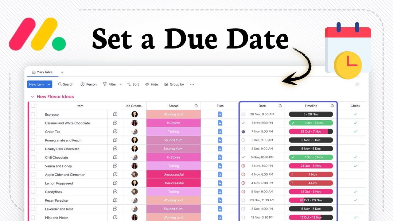 How to Set a Due Date in Monday.com