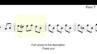 Fallen Down Flute Sheet