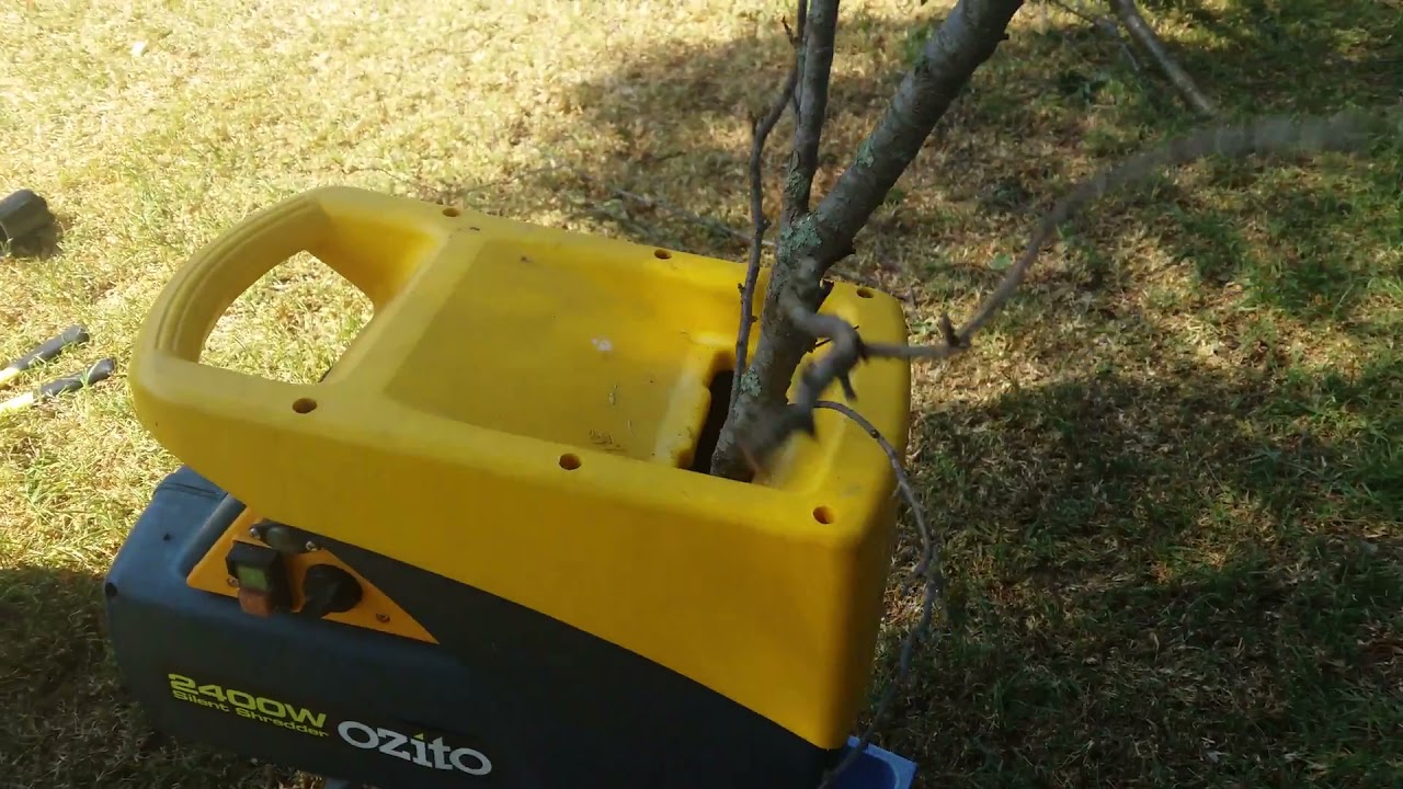 Ozito 2400W Silent Garden Shredder YouTube