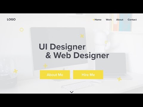 Web Design Speed Art - UI Designer & Web Designer Portfolio Site
