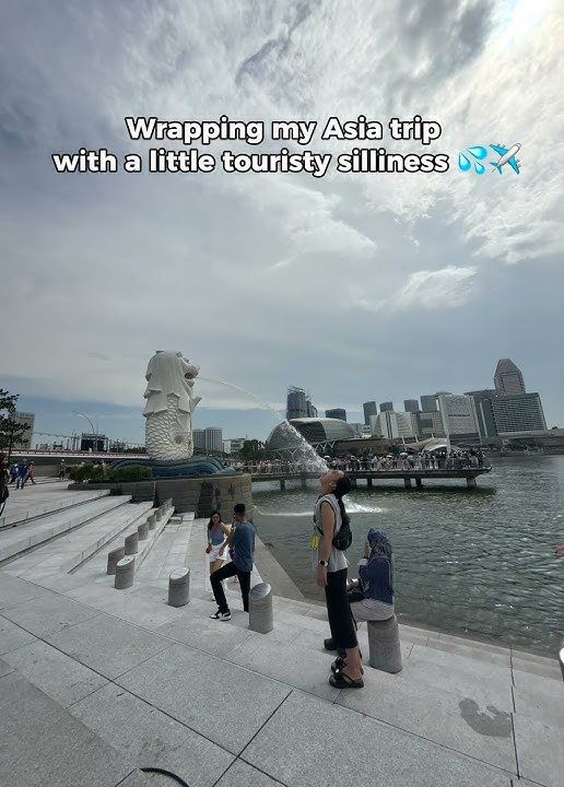 Jet Lag, Street Food, Merlion Water 😂✈️ #YogaOnTheGo