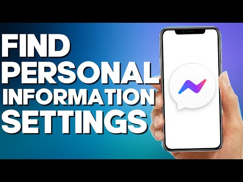 How to Find Personal Information Settings on Facebook Messenger Lite App