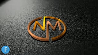 Professional 3D ''NM'' logo design on android mobile, Pixellab tutoria [ASRAFUL ARR] screenshot 4
