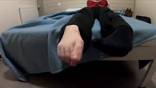 My girlfriend sweaty black socks and feet