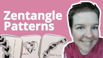 9 Easy Zentangle Patterns for Beginners - Zentangle Hearts