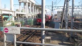 名鉄3500系急行一宮ゆき　知立駅5番線入線