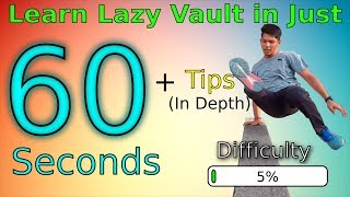 Learn How To Do Lazy Vault in Just 60 SECONDS + Tips | Nijastic Parkour | Vaults Tutorial