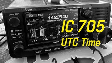 IC 705 Setting the Date and Time (UTC)