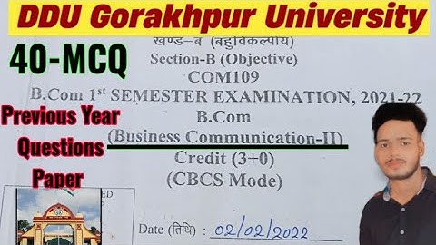 𝐃𝐃𝐔 𝐁.𝐂𝐨𝐦 1st Semester  𝐁𝐮𝐬𝐢𝐧𝐞𝐬𝐬 𝐜𝐨𝐦𝐦𝐮𝐧𝐢𝐜𝐚𝐭𝐢𝐨𝐧 - ||  Previous Year Questions With Answers ||