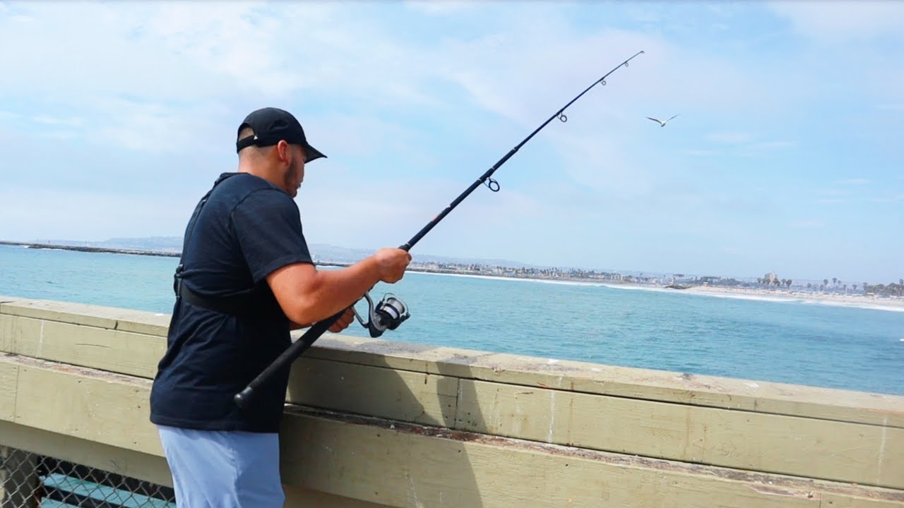 Ocean Beach Pier Fishing!!! - San Diego, CA. 