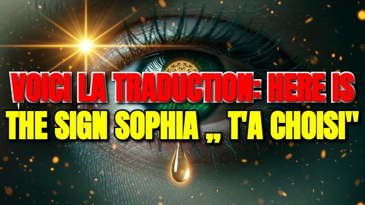 SOPHIA T'a Choisi — Si Tu Vois Ça, Tu Es Choisi