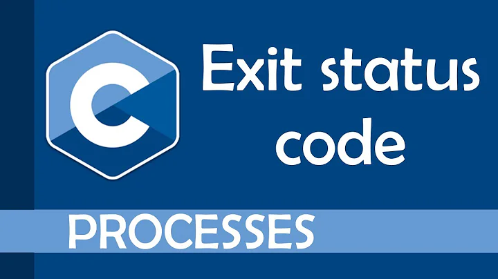 Getting exit status code in C