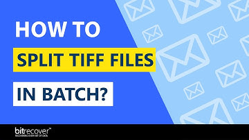 How to Split TIFF Files in Multiple Separate Images Like JPG, PNG, GIF, etc.?
