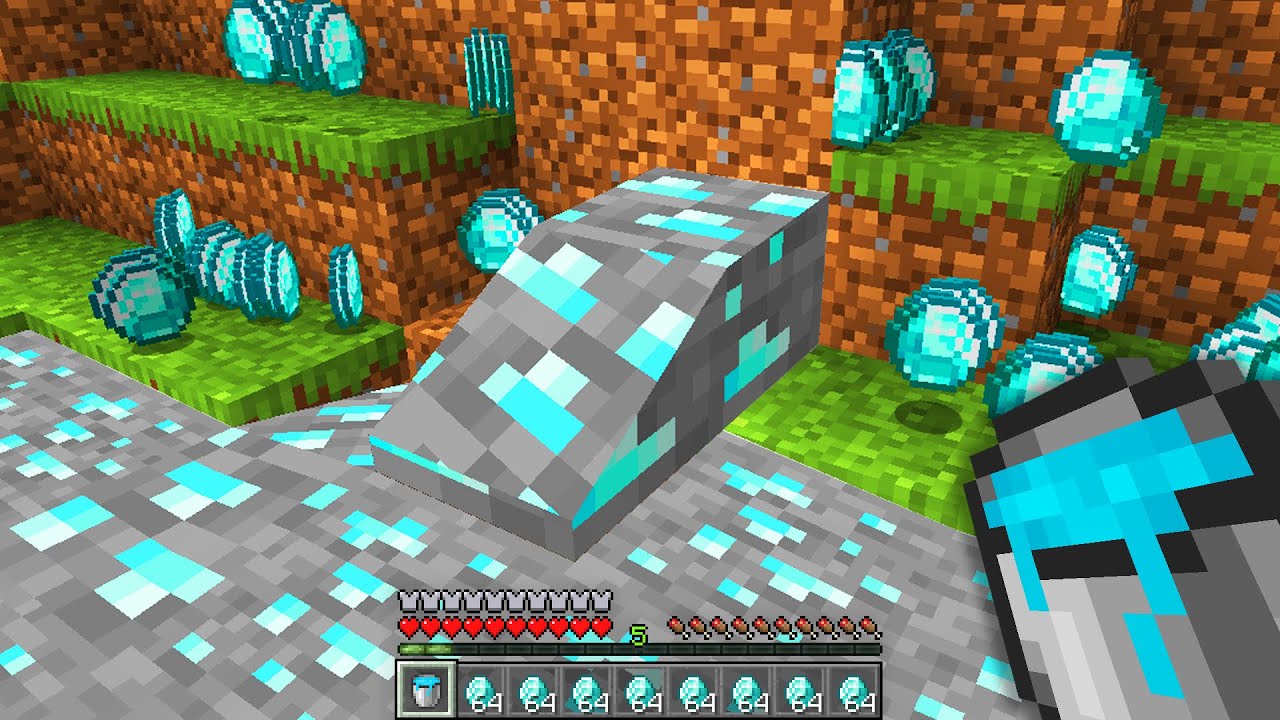 Minecraft UHC but you can put any ore into a bucket..