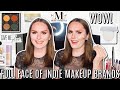 FULL FACE USING MAKEUP BRANDS I&#39;VE NEVER HEARD OF | FULL FACE OF INDIE MAKEUP BRANDS