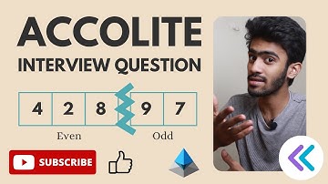 Wipro - TCS - Infosys - Accolite | Segregate Even and Odd | Tamil | code io