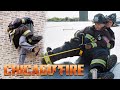 Rescue to Save Man Suspended in the Air Takes a Turn | Chicago Fire