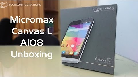 Micromax Canvas L A108 Unboxing