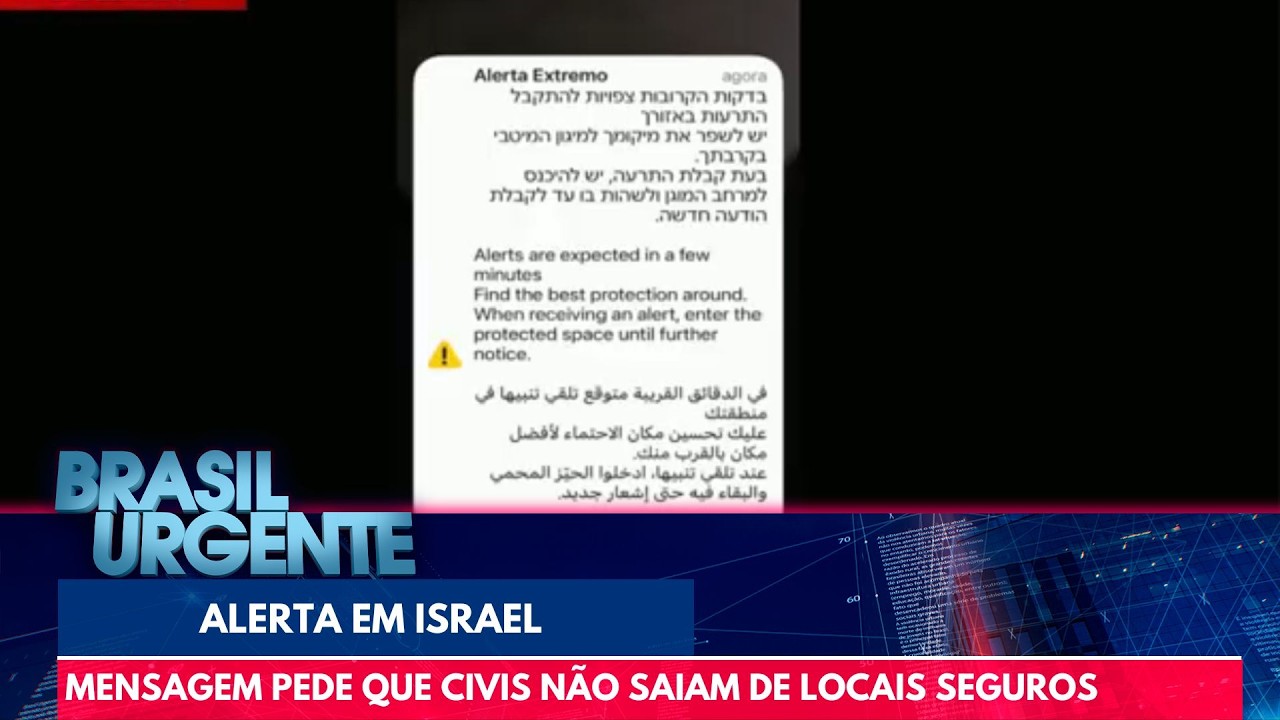 Veja o que diz alerta enviado por Israel aos civis em meio a ataques | Brasil Urgente