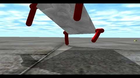 HyperNEAT Quadruped Learning to Run On Two Legs