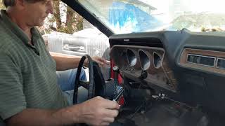1971 through 74 B  body, Mopar rally dash cluster/schematic disassembly. Plymouth Dodge