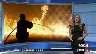 Several fires reported in Lee and Collier counties