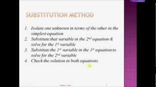 Substitution Method (Nazeer A. Khan)