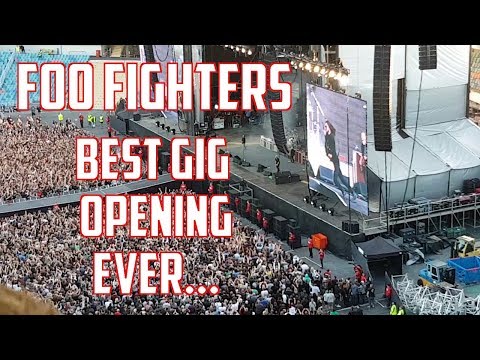 Foo Fighters - Best Gig Opening Ever... Ullevi, Gothenburg, Sweden 56-18