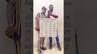 Add any 3 numbers to make 100