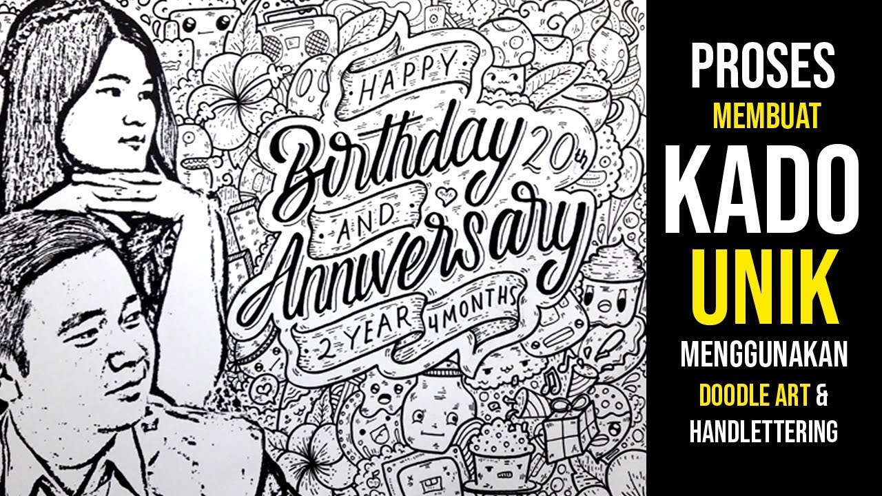 Tutorial Membuat Kado Unik Menggunakan Hand Lettering Doodle
