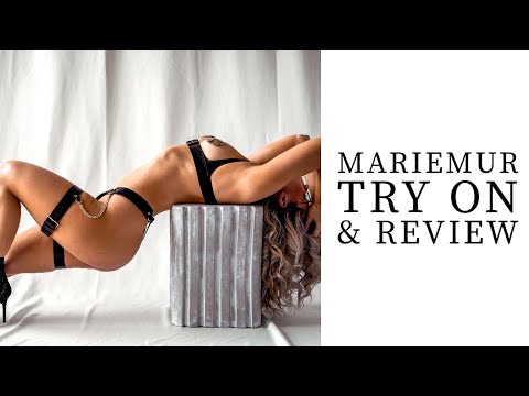 MarieMur Leather Harness and Bodysuit Try On