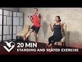 20 Min Exercise for Seniors, Older People, Elderly - Seated Chair Exercises Senior Workout Routines