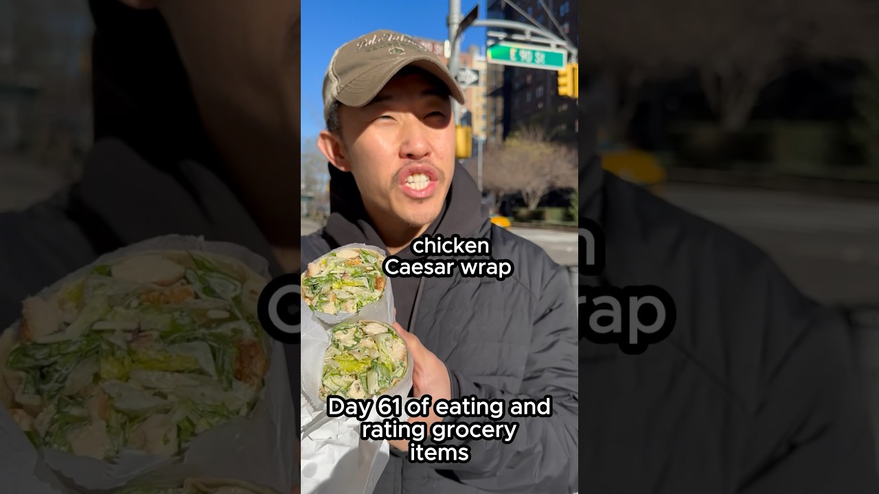 Chicken Caesar Wrap - Milano Market #chickenwraps #shorts #foodreview