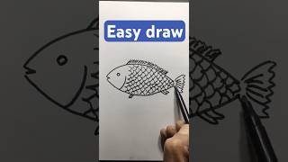 Easy drawing/tutorial drawy how to draw a fish رسم سهل/تعليم الرسم كيف ترسم سمكة #رسم_سهل #drawing