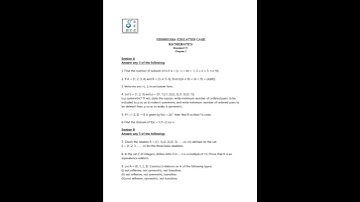 CLASS 11 Mathematics - Chapter 1 Exercise 1.1 to 1.5 Question paper 2022-2023  | TN