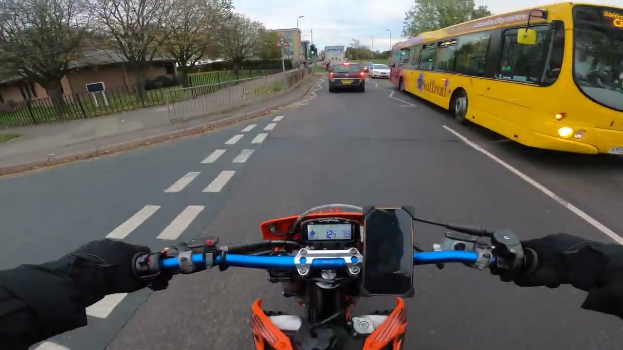 road legal KTM 125 SX - RAW SOUND : 4K #ktm125sx #supermoto