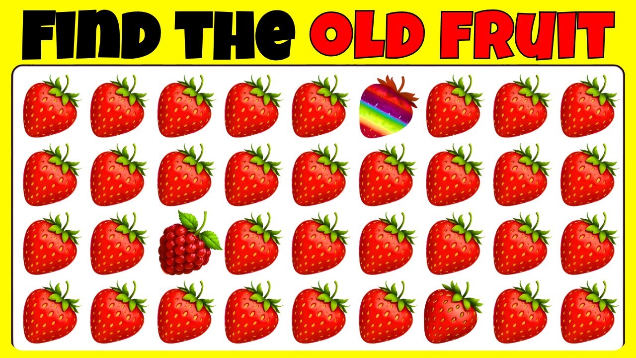 🍒🍋🍑 Найдите лишнее — Фруктовая версия 