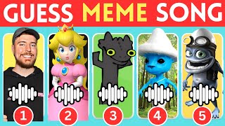 Guess Meme Song 🎶🎵🎤 | MrBeast, Crazy Frog, Toothless Dance