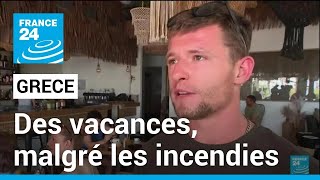 Incendie en Grèce : les vacances, malgré tout, sur l'ile de Rhodes • FRANCE 24