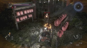 Nioh 2 - Village Of The Cursed Blossoms: Yokai Realm Solo: Enki Fight (Inner Shrine Key) (2020)