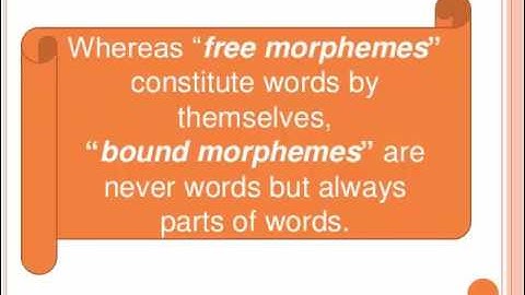 morphology (morpheme & allomorph)